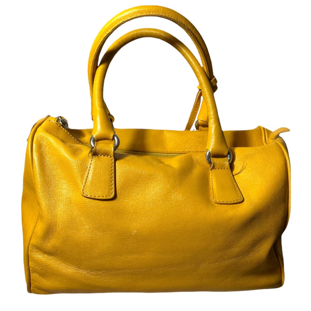 Furla Textured Mustard Speedy Bag with Dust Bag - Picture 3 of 6
